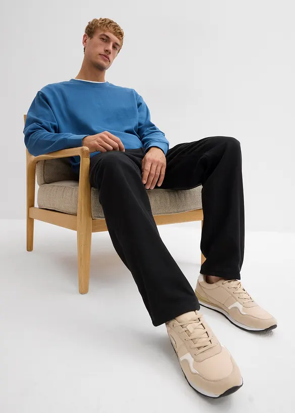 Pantalon thermique, droit et décontracté, taille élastiquée, bonprix