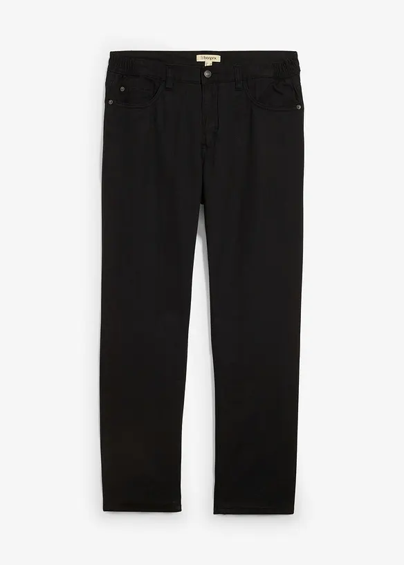 Pantalon thermique, droit et décontracté, taille élastiquée, bonprix