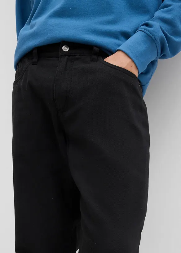 Pantalon thermique, droit et décontracté, taille élastiquée, bonprix