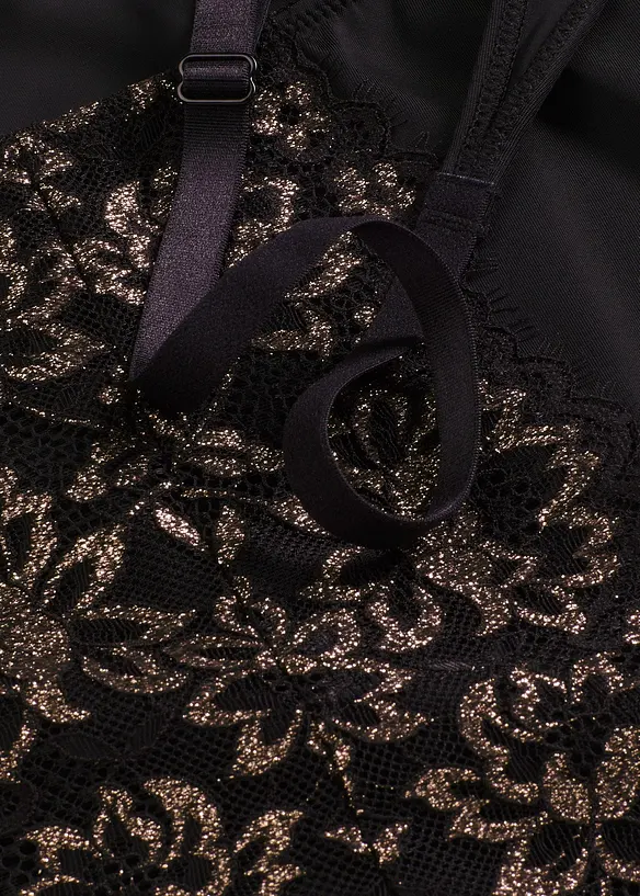 Body sculptant avec fil brillant, maintien léger, bonprix