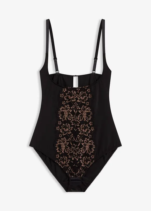 Body sculptant avec fil brillant, maintien léger, bonprix