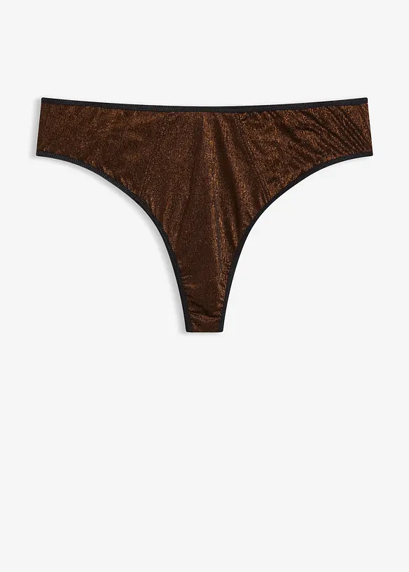 String Maxi en matière brillante, bonprix