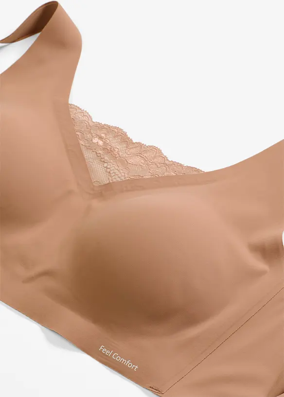 Soutien-gorge brassière rembourré découpe laser Feel Comfort, bonprix