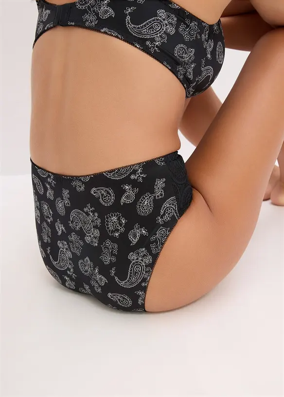 Lot de 2 slips Maxi avec dentelle, bonprix