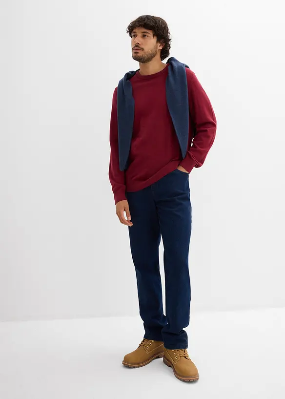 Pull doux en fine maille de coton majoritaire, bonprix