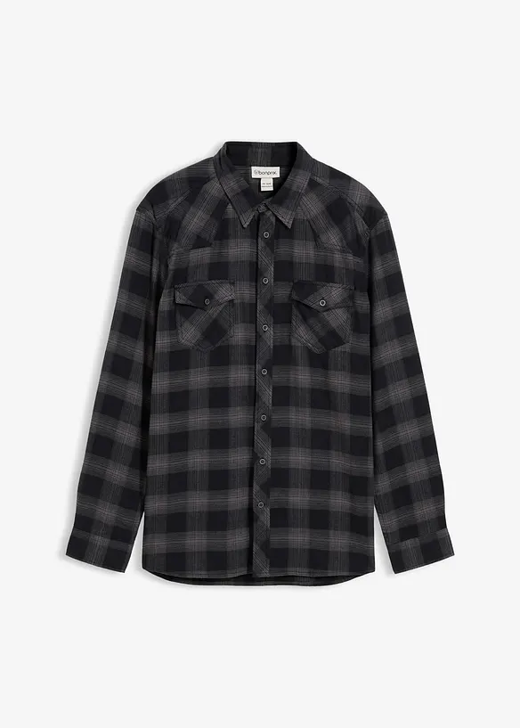 Chemisier en flanelle 100% coton, bonprix