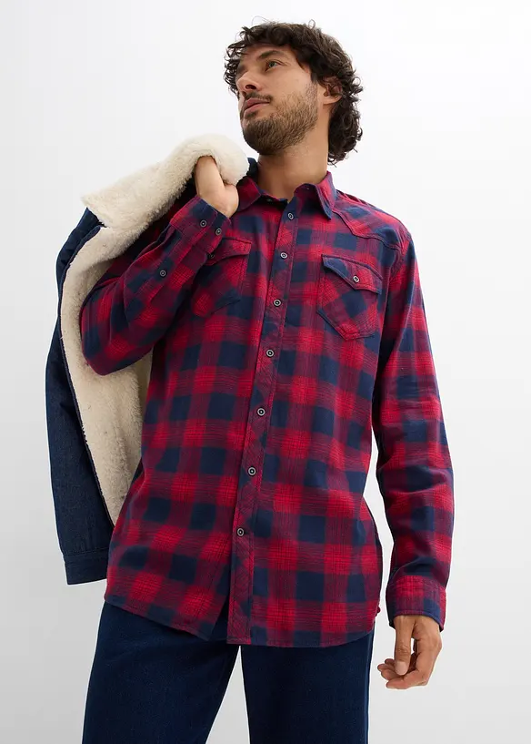 Chemisier en flanelle 100% coton, bonprix