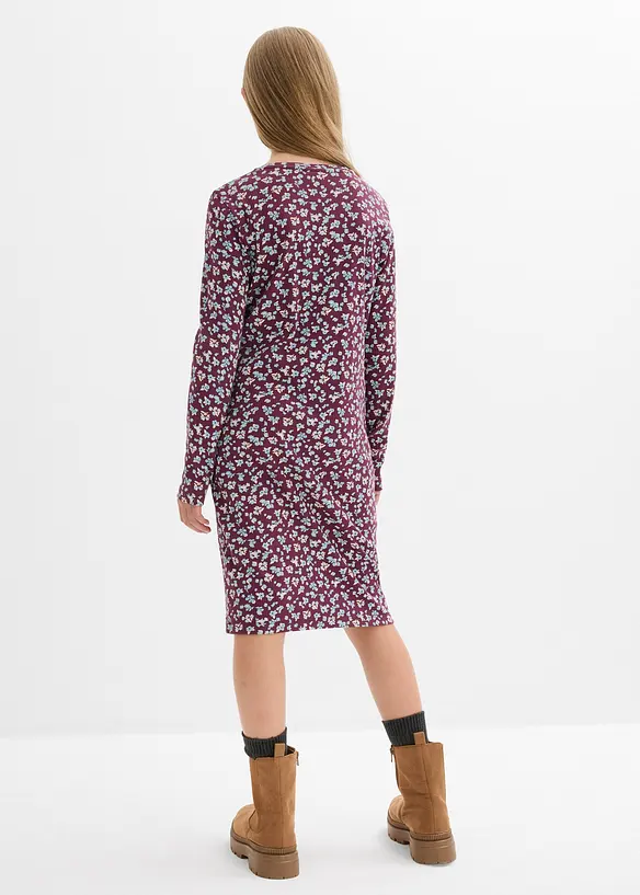 Robe en jersey côtelé 100% coton, bonprix