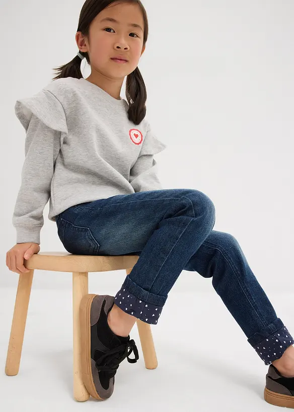 Jean slim chaud avec doublure jersey, bonprix