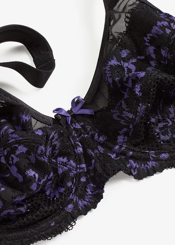 Soutien-gorge minimiseur à bretelles rembourrées et dentelle délicate, bonprix