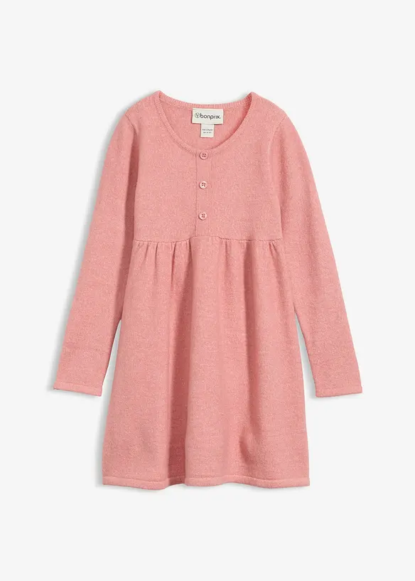 Robe en maille à boutons décoratifs, bonprix