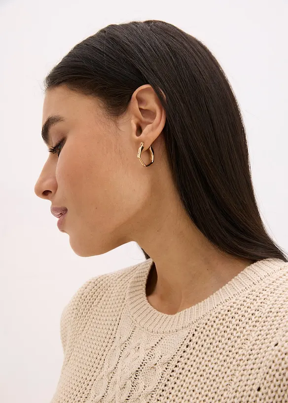 Pull sans manches en coton mélangé, bonprix