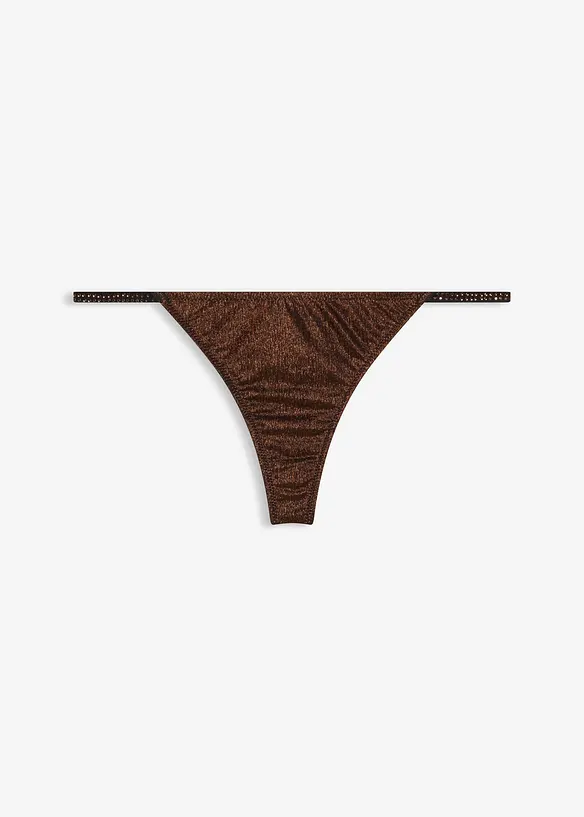Tanga string en matière brillante, bonprix