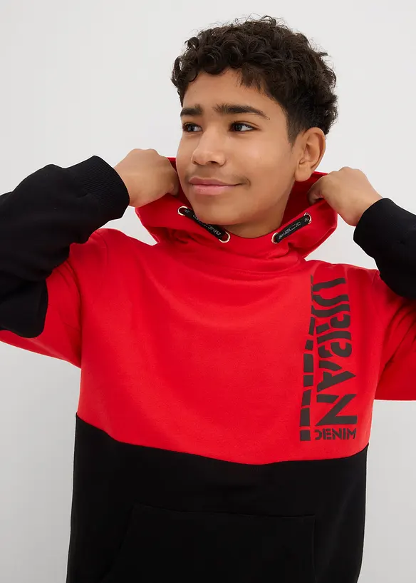 Sweat &agrave; capuche 100% coton, bonprix