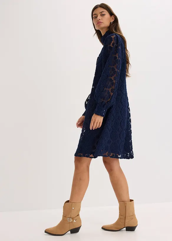 Robe courte en dentelle, bonprix