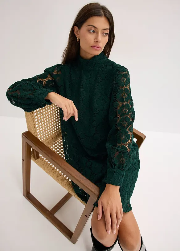 Robe courte en dentelle, bonprix