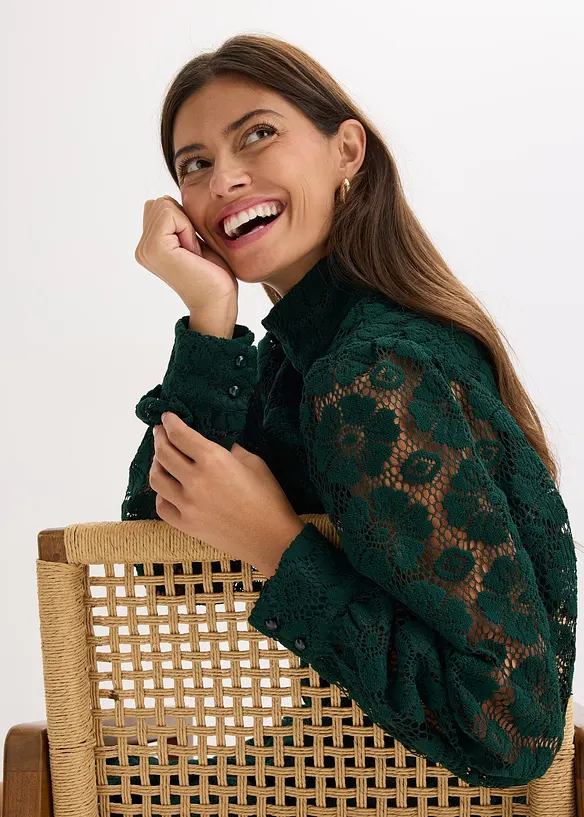 Robe courte en dentelle, bonprix