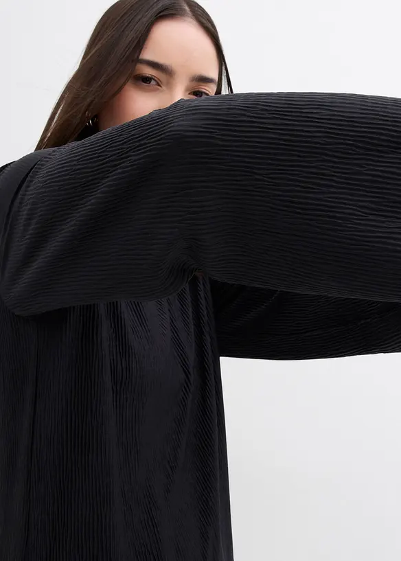 Robe midi aspect froissé, bonprix