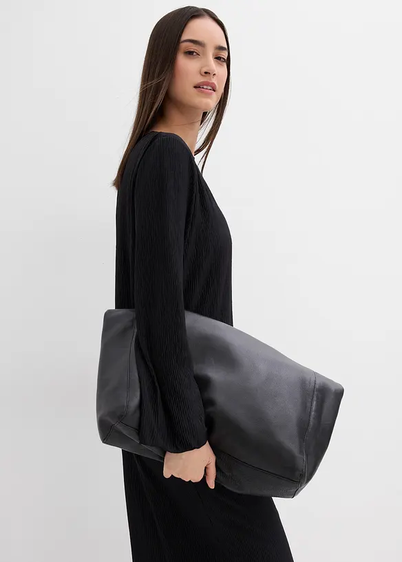 Robe midi aspect froissé, bonprix