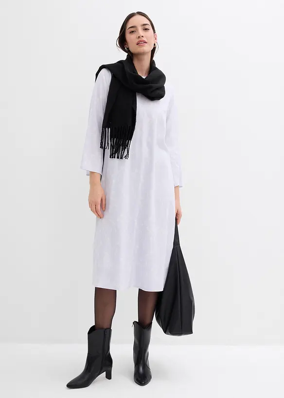 Robe midi florale 100% viscose, bonprix