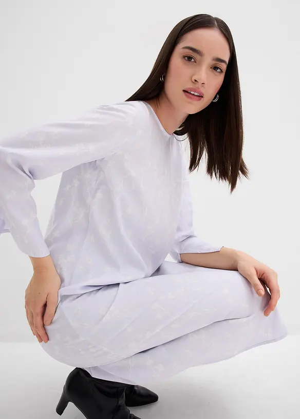 Robe midi florale 100% viscose, bonprix