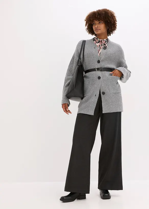 Gilet en maille avec ceinture, bonprix