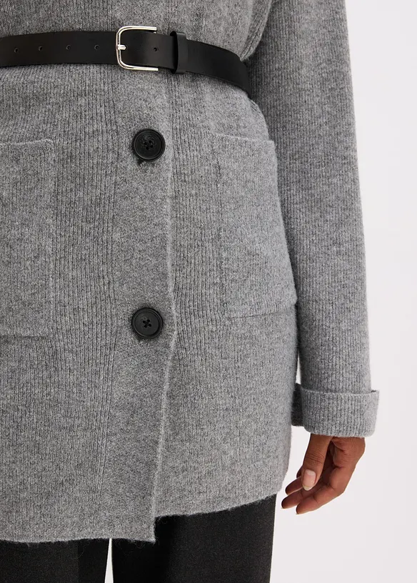 Gilet en maille avec ceinture, bonprix