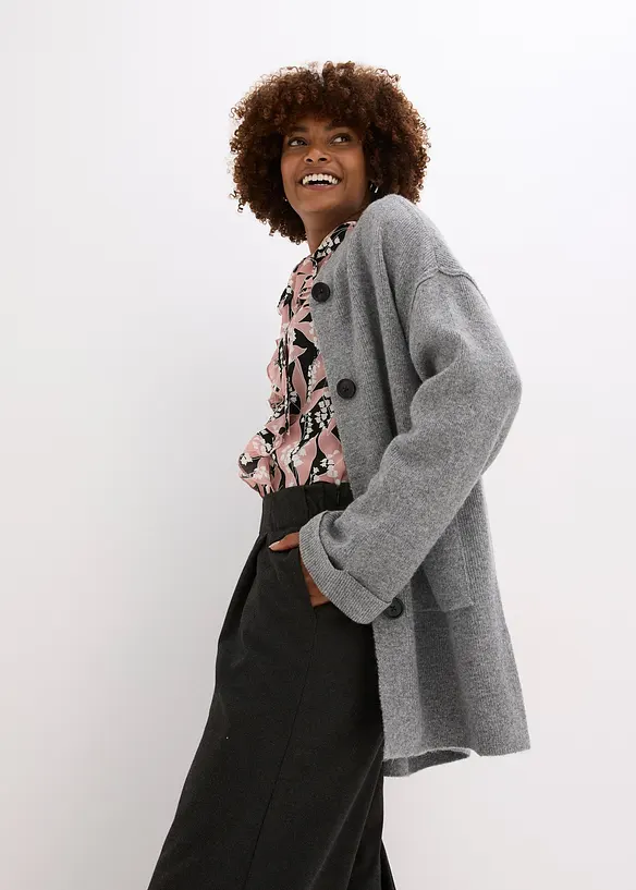 Gilet en maille avec ceinture, bonprix