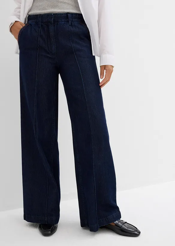 Chemise de nuit coupe ample bleu profond - Mille et une Nuisette