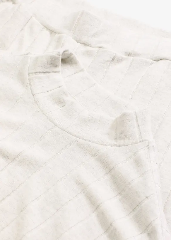 Vêtement d’intérieur en matière douce et côtelée, oversize, bonprix