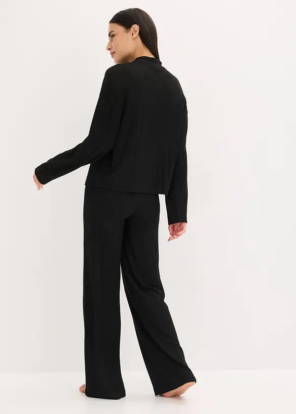 Vêtement d’intérieur en matière douce et côtelée, oversize, bonprix