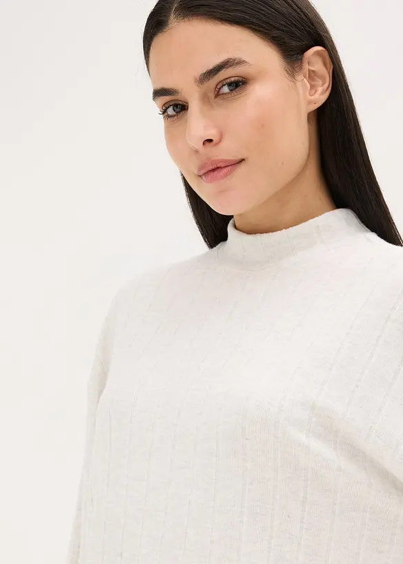 Vêtement d’intérieur en matière douce et côtelée, oversize, bonprix