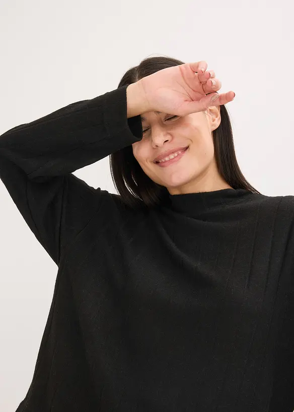 Vêtement d’intérieur en matière douce et côtelée, oversize, bonprix