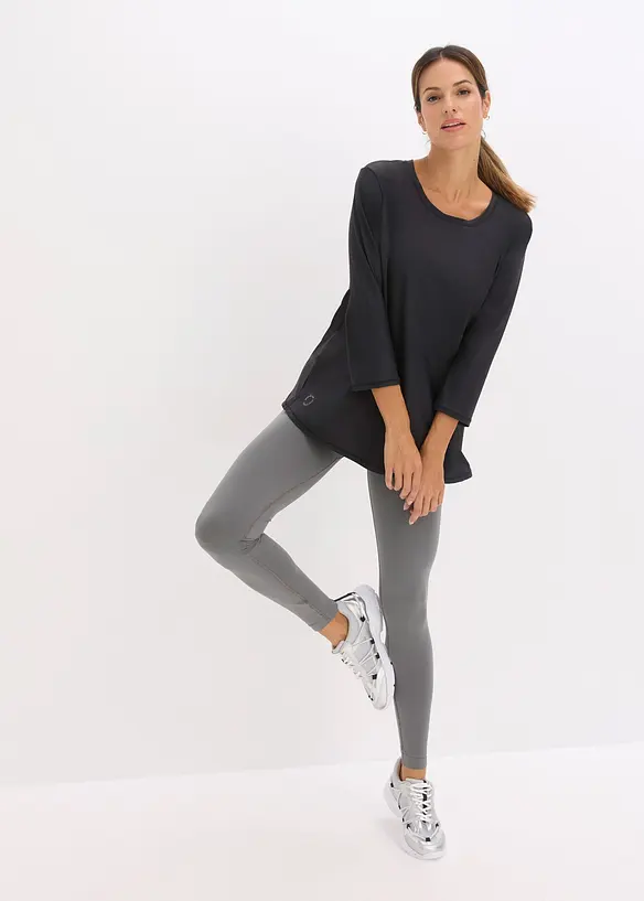 T-shirt technique ultra-doux à manches 3/4, séchage rapide, bonprix