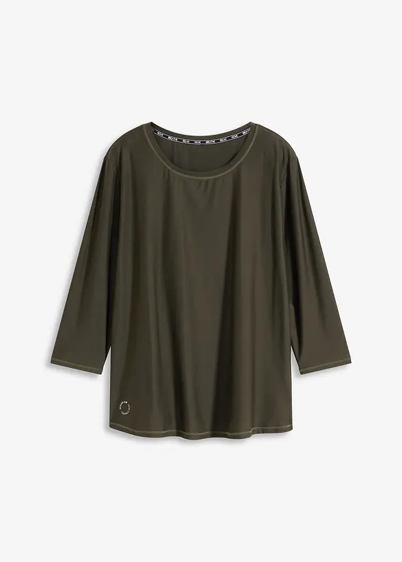 T-shirt technique ultra-doux à manches 3/4, séchage rapide, bonprix