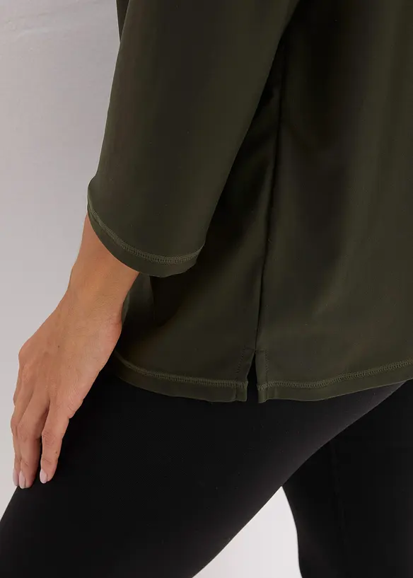 T-shirt technique ultra-doux à manches 3/4, séchage rapide, bonprix