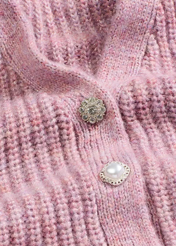 Gilet sans manches en laine mélangée avec boutons décoratifs, bonprix