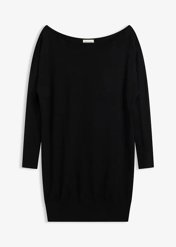 Robe en maille asymétrique, bonprix