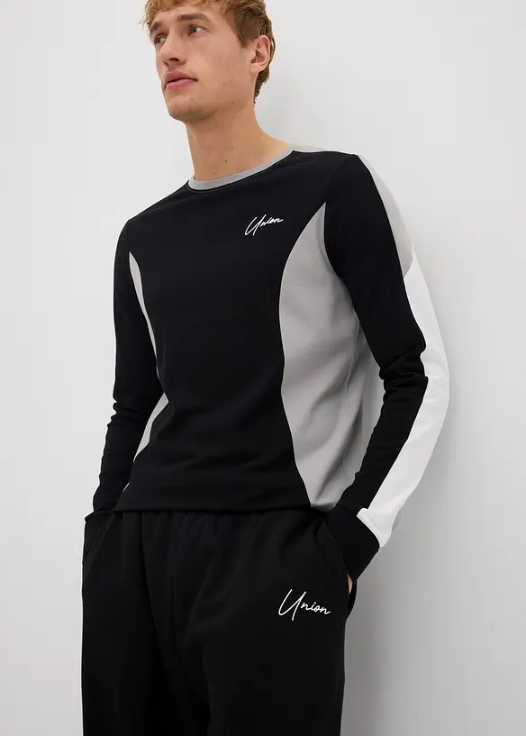 Pantalon de jogging ample, 100% coton, bonprix