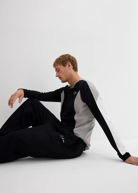 Pantalon de jogging ample, 100% coton, bonprix