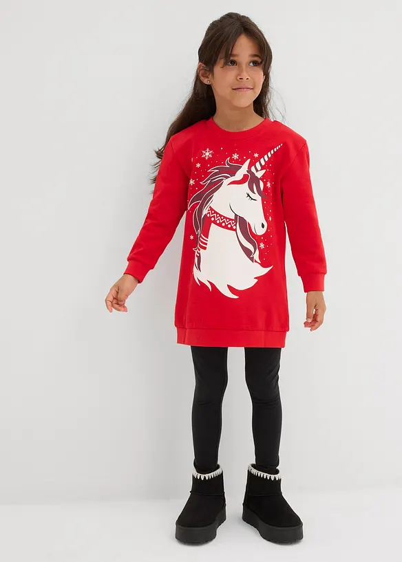 Robe en molleton 100% coton, bonprix