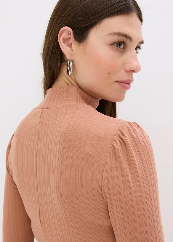 Robe en jersey côtelé, bonprix