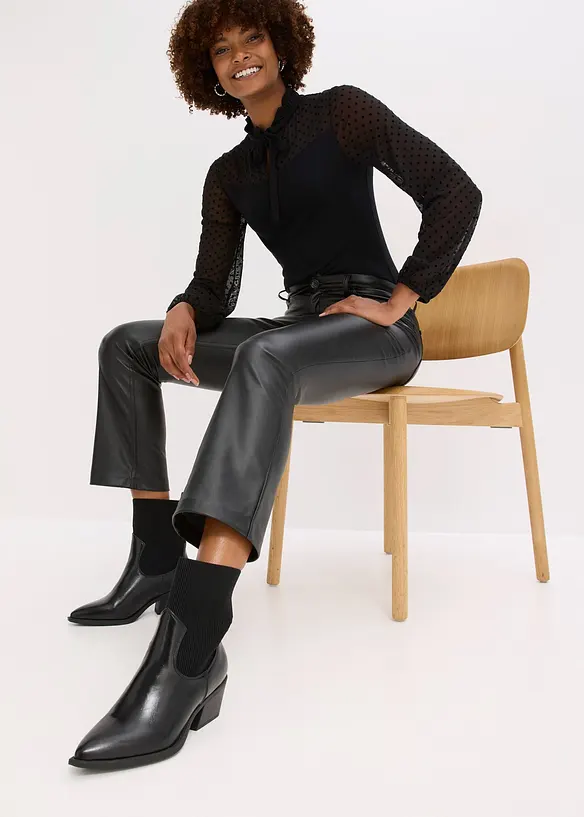 Pantalon enduit, bonprix