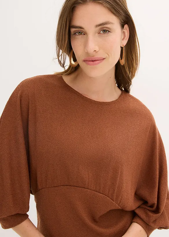 T-shirt en maille bouclette, bonprix