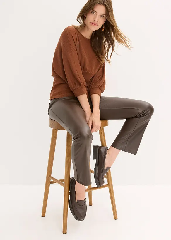 T-shirt en maille bouclette, bonprix