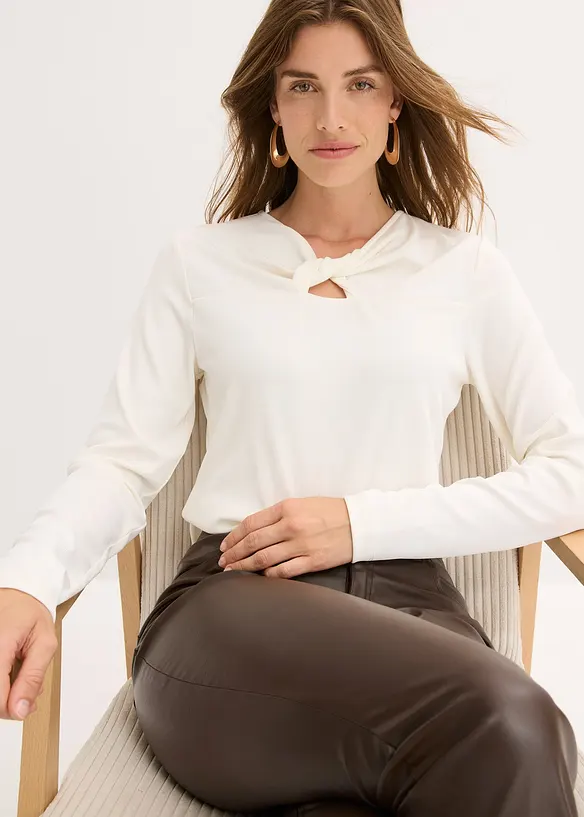 T-shirt côtelé, bonprix