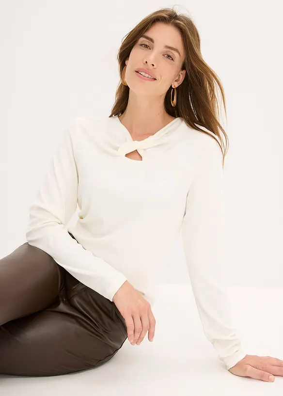 T-shirt côtelé, bonprix