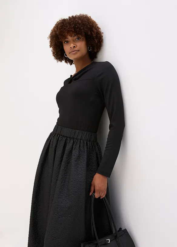 T-shirt côtelé, bonprix