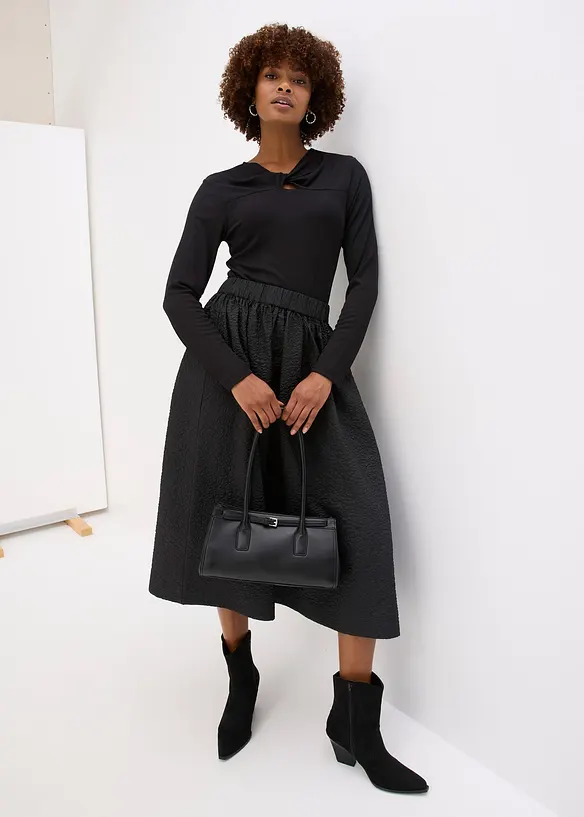 T-shirt côtelé, bonprix