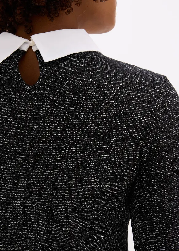 T-shirt manches longues en coton mélangé, bonprix